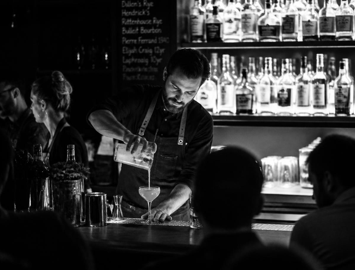 Fast Casual Expansion project imagery in black and white